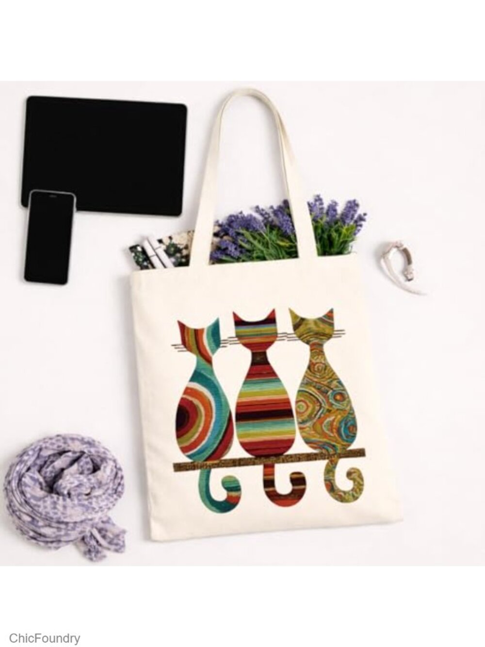 Funny Animal Canvas Tote Bag Reusable Cute Shoulder Bag Shopping Travel Gym - Picture 5 of 5